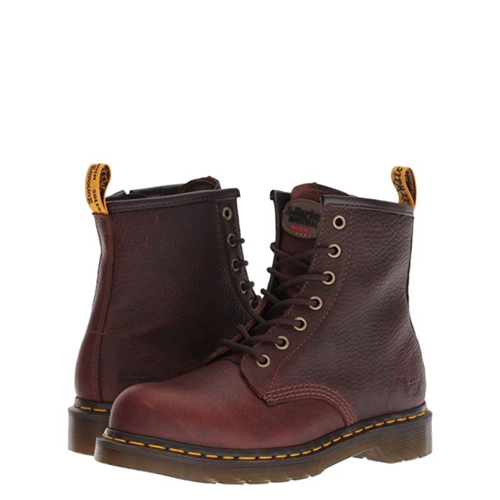 NWT Dr. Martens Maple Steel Toe Boots